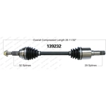Order New CV Shaft by WORLDPARTS - 139232 For Your Vehicle