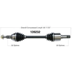 Order WORLDPARTS - 139232 - New CV Shaft For Your Vehicle