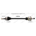Order New CV Shaft by WORLDPARTS - 139244 For Your Vehicle