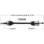 Order New CV Shaft by WORLDPARTS - 139246 For Your Vehicle