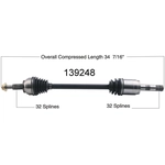 Order New CV Shaft by WORLDPARTS - 139248 For Your Vehicle