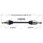 Order New CV Shaft by WORLDPARTS - 139250 For Your Vehicle