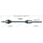 Order Arbre CV neuf par WORLDPARTS - 139252 For Your Vehicle