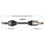Order New CV Shaft by WORLDPARTS - 139253 For Your Vehicle