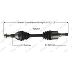 Order New CV Shaft by WORLDPARTS - 139281 For Your Vehicle