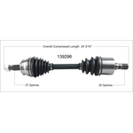 Order WORLDPARTS - 139296 - New CV Shaft For Your Vehicle
