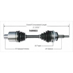 Order Arbre CV neuf par WORLDPARTS - 169003 For Your Vehicle
