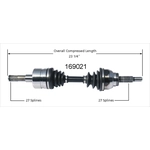 Order Arbre CV neuf par WORLDPARTS - 169021 For Your Vehicle
