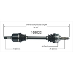 Order New CV Shaft by WORLDPARTS - 169022 For Your Vehicle