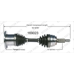 Order New CV Shaft by WORLDPARTS - 169023 For Your Vehicle
