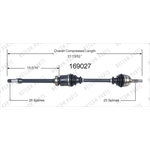 Order New CV Shaft by WORLDPARTS - 169027 For Your Vehicle