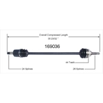 Order New CV Shaft by WORLDPARTS - 169036 For Your Vehicle