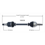Order WORLDPARTS - 169038 - New CV Shaft For Your Vehicle