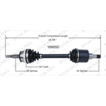 Order Arbre CV neuf par WORLDPARTS - 169050 For Your Vehicle