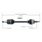 Order New CV Shaft by WORLDPARTS - 169051 For Your Vehicle