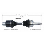 Order Arbre CV neuf de WORLDPARTS - 169063 For Your Vehicle