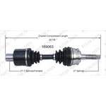 Order Arbre CV neuf par WORLDPARTS - 169063 For Your Vehicle