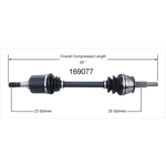 Order New CV Shaft by WORLDPARTS - 169077 For Your Vehicle