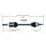 Order New CV Shaft by WORLDPARTS - 169082 For Your Vehicle