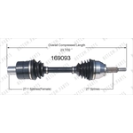 Order New CV Shaft by WORLDPARTS - 169093 For Your Vehicle