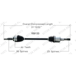 Order New CV Shaft by WORLDPARTS - 169133 For Your Vehicle