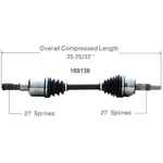 Order New CV Shaft by WORLDPARTS - 169138 For Your Vehicle
