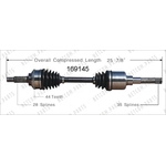 Order New CV Shaft by WORLDPARTS - 169145 For Your Vehicle