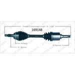 Order New CV Shaft by WORLDPARTS - 169148 For Your Vehicle