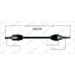 Order New CV Shaft by WORLDPARTS - 169158 For Your Vehicle