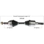 Order New CV Shaft by WORLDPARTS - 169168 For Your Vehicle