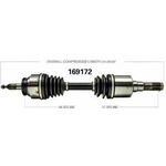 Order New CV Shaft by WORLDPARTS - 169172 For Your Vehicle