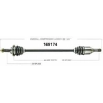 Order New CV Shaft by WORLDPARTS - 169174 For Your Vehicle