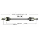 Order New CV Shaft by WORLDPARTS - 169175 For Your Vehicle