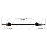 Order New CV Shaft by WORLDPARTS - 169182 For Your Vehicle