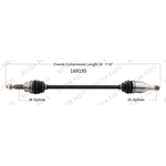 Order New CV Shaft by WORLDPARTS - 169195 For Your Vehicle