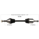 Order New CV Shaft by WORLDPARTS - 169198 For Your Vehicle