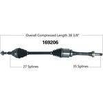 Order New CV Shaft by WORLDPARTS - 169206 For Your Vehicle