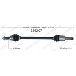 Order New CV Shaft by WORLDPARTS - 169207 For Your Vehicle