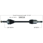 Order New CV Shaft by WORLDPARTS - 169216 For Your Vehicle