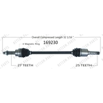 Order New CV Shaft by WORLDPARTS - 169230 For Your Vehicle