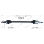 Order New CV Shaft by WORLDPARTS - 169240 For Your Vehicle