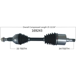 Order New CV Shaft by WORLDPARTS - 169243 For Your Vehicle