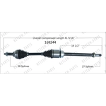 Order New CV Shaft by WORLDPARTS - 169244 For Your Vehicle