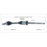 Order New CV Shaft by WORLDPARTS - 169246 For Your Vehicle