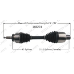Order New CV Shaft by WORLDPARTS - 169274 For Your Vehicle
