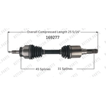 Order WORLDPARTS - 169277 - New CV Shaft For Your Vehicle