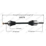 Order New CV Shaft by WORLDPARTS - 169278 For Your Vehicle