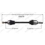 Order New CV Shaft by WORLDPARTS - 169279 For Your Vehicle
