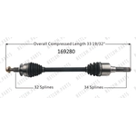 Order New CV Shaft by WORLDPARTS - 169280 For Your Vehicle