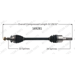 Order New CV Shaft by WORLDPARTS - 169281 For Your Vehicle